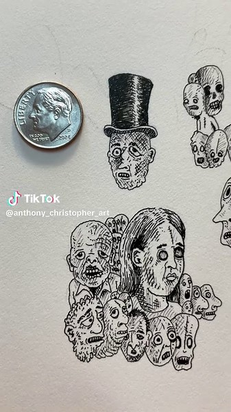 Drawing Surreal Faces: A Work in Progress