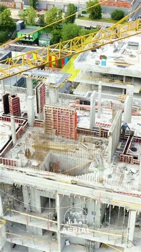 Tower Cranes Building High-Rise Apartments 🏗️ #shorts