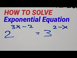 How to Solve Exponential Equation UsingThe Natural Logarithm @KasyannoEZMath
