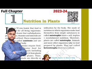 Class 7 Science Chapter 1 : Nutrition in Plants [Full Chapter]
