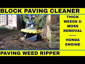 Block Paving Cleaning Machine for thick moss and weed removal