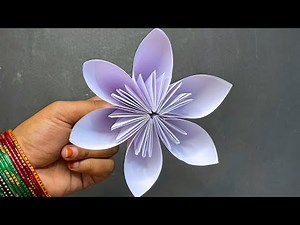 How to make a Kusudama Paper Flower | Easy origami Kusudama for beginners making | DIY-Paper Crafts