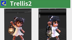 两步棸一键包,AI生成模型Trellis2,支持50系