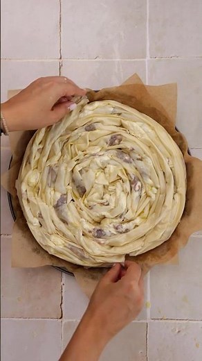 How to make a Greek Tiropita Fillo Crinkle Pie