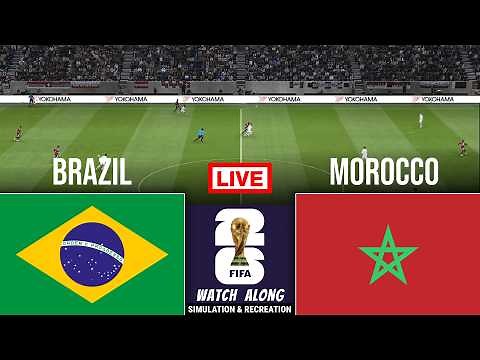 Brazil vs Morocco I FIFA World Cup 2026 I Full Match Live Streaming I Video Game Simulation