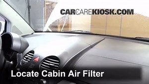 Cabin Air Filter Replacement: 2000 Volkswagen Beetle GLS 1.9L 4 Cyl. Turbo Diesel