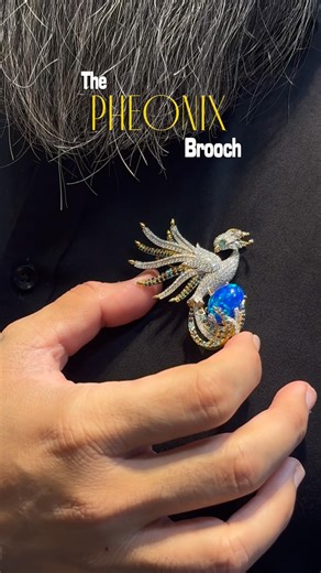 The Phoenix Brooch 🔥 Custom Luxury Brooch Made in Lab Grown Diamonds | Fiona Diamonds #labgrown