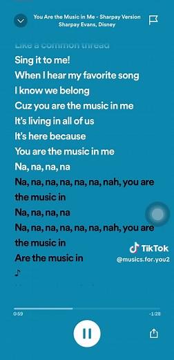 You Are the Music in Me - High School Musical Sharpay Version