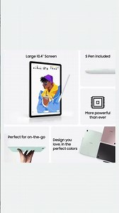 Samsung Galaxy Tab S6 Lite (2024) 10.4" 64GB WiFi Android Student Tablet, S Pen for Note-Taking