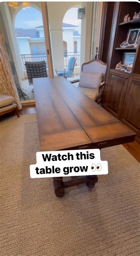 3.5K views · 15 reactions | Expandable Dining Table Magic | Custom Luxury Design in Las Vegas #BrickAndMortarlessFurniture #LasVegasDesign #ExpandableTable #LuxuryFurniture #CustomDining | Brick and Mortarless Furniture | Facebook