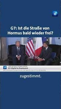 Der G7-Gipfel der #Industrienationen läuft seit Montag. #tagesschau #nachrichten #news #g7 #hormus