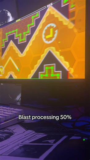 Geometry dash/ Blast processing #viral #geometrydash #gaming #likeandsubscribe