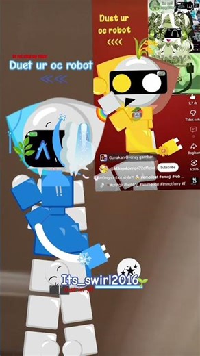 robot oc in my style^^llib:idkll