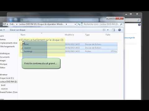 Créer un disque de réparation système Windows Seven