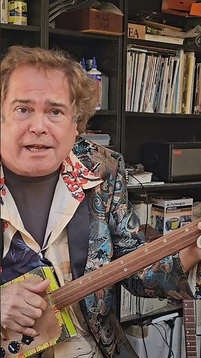 How to play A 3 String Fretless Cigar Box Guitar And Learn How To Sing Intense Delta Blues