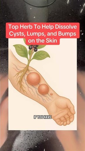 Top Herb To Help Dissolve Cysts, Lumps, and Bumps on the Skin