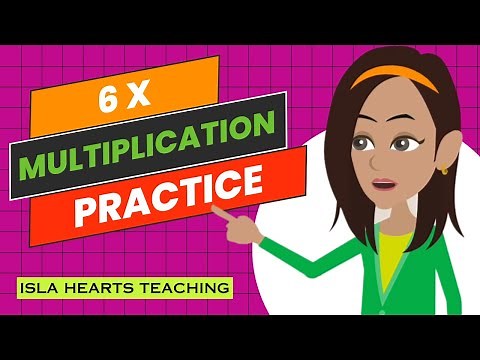 Multiplication Practice for Kids Times Tables Drills 6x - Multiplying Math Facts - Fun Fact Fluency