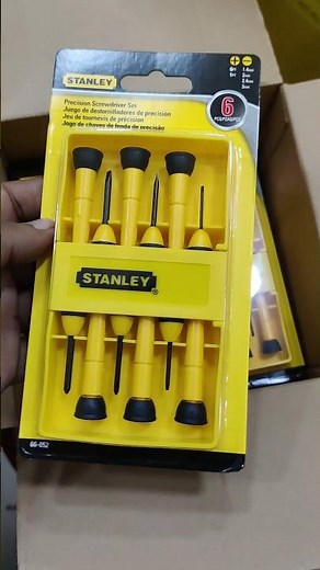 🔧 STANLEY Precision Screwdriver Set 🛠️ | 6 PCS Tool Kit #Stanley #Tools