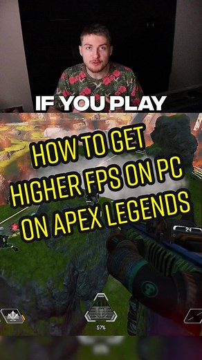 Your FPS should skyrocket after doing these steps 💯 #apexlegends #higherfps