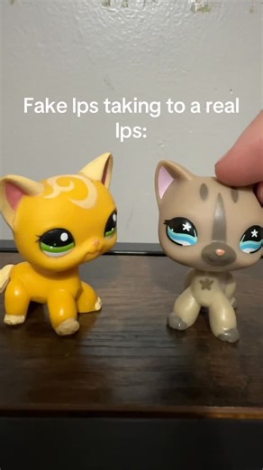 Wolf on Instagram: "How I think a fake lps would talk to a real one! • I saw someone on TikTok make one like this but I worded it differently so it wouldn’t be stealing hopefully! Full credit goes to Mimi.pet18 on TikTok!!! • (YES I KNOW I SPELT TALKING WRONG IT WONT LET ME FIX IT NOW AND I DONT WANNA REMAKE IT) • #lps #lpscommunity #littlestpetshop #lpsinstagram #lpsshorthaircat"