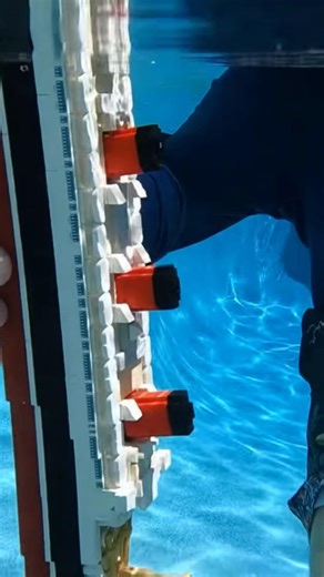 Underwater Queen Mary Sinking! #titanic #historicships #lego #pool #oceanliner