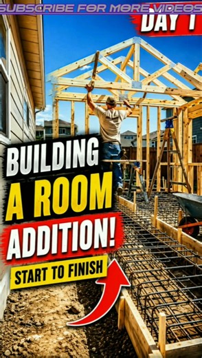 Building a Room Addition From Scratch | Foundation to Framing | DIY Home Extension