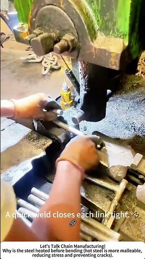 Chain Link Manufacturing – Forging Steel Rings by Machine 🔗⚙️