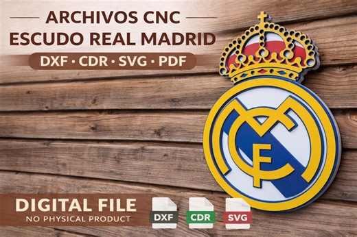 Real Madrid Vector Logo | Svg Dxf Pdf Cdr | Digital File Instant Download - Etsy