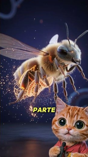 💥 A Verdade BRUTAL Sobre a Picada de Abelha 🐝😿 #abelhas #cats #curiosidades