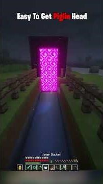 This Piglin Head Trick is Broken #minecraft #shorts #minecrafthacks