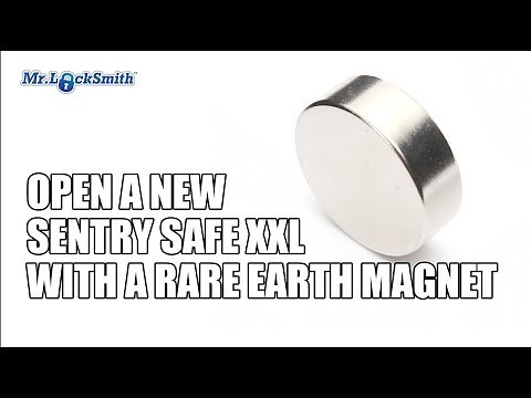 Open a New Sentry Safe XXL with a Rare Earth Magnet | Mr. Locksmith™