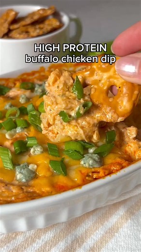 2K views · 17 reactions | Bring some extra protein to the tailgate with this easy, high-protein Buffalo Chicken Dip recipe! | Frank’s RedHot | Facebook