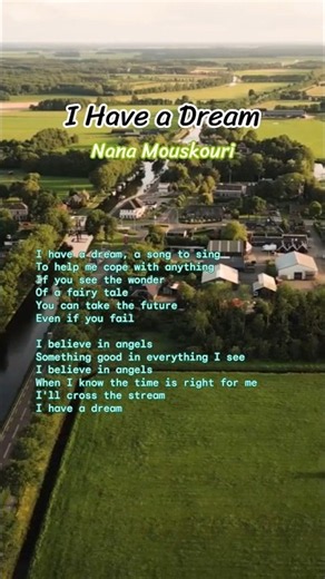 I Have a Dream - Nana Mouskouri (나나 무스쿠리) #lyrics #80smusic #oldpop