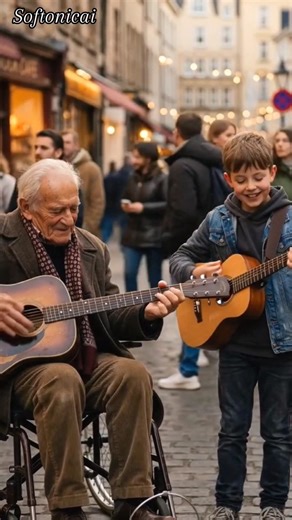 When a Kid Played Guitar for Him… ❤️🎸 (Wholesome Moment) - #folksong #viralshorts #love