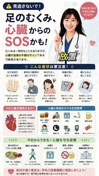 **足のむくみ、心臓からのSOSかも？｜見逃したくない5つの危険サイン**