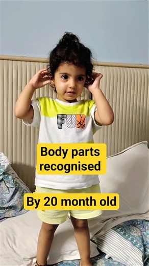 20-Month-Old Learns Body Parts | Toddler Milestone| #Shorts