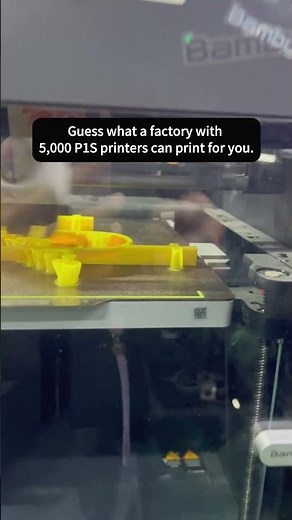 Guess what a factory with 5,000 P1S printers can make for you? Printer Line: Bambu Lab P1S Factory