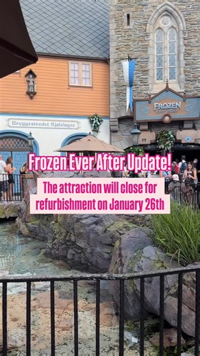 2.4K views · 81 reactions | Frozen Ever After update at Epcot! This attraction will close for refurbishment on January 26, 2026. It is set to reopen in February with brand new animatronics of the beloved characters! ❄️ ✨ #disneyworld #epcot #disneyvacation | Hannah Murry Reed | Facebook