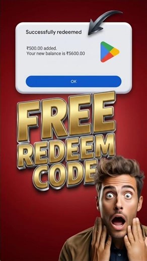 Free Redeem Code 500 | Google Play Store Redeem Code | How to Get Free Redeem Codes 2026 #redeemcode