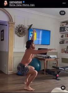 67K views · 5.5K reactions | ...........NOW !!!!!!!! CAN wrote: ''Quick taste of my workout of the day: Db overhead squat Hand release pushups Db floor wipers Toe to bar  | Can Yaman - Canyamaniacs | Facebook