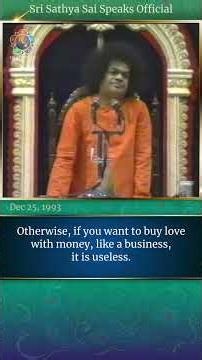 Devotion should not be a Shareholder Business | Sri Sathya Sai Speaks | Dec 25, 1993
