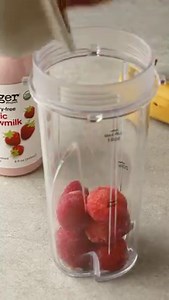 Cool off with this refreshing strawberry-mango smoothie! Using only 5 ingredients including Forager Project's Drinkable Yogurt, this smoothie is the perfect summer beverage. | Forager Project