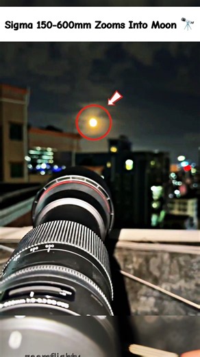 Sigma 150-600mm Captures The Moon Live 🌕 #sigma150600mm #moon #zoom #camera