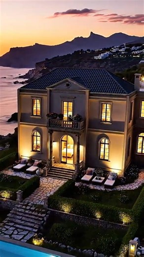 Stunning Greek Villa Renovation | From Ruin to Luxury Coastal Retreat #shorts #short
