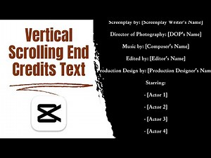Easy Tutorial: Create Vertical Scrolling End Credits Text in CapCut PC | Step-by-Step Guide