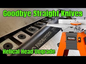 Helical Cutterhead Upgrade on My Ridgid Jointer (Full Conversion Process)