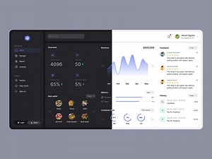 Dashboard design practice with animation