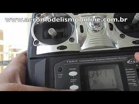 Como configurar seu Transmissor/Rádio Futaba T6EX e trimar seu aeromodelo