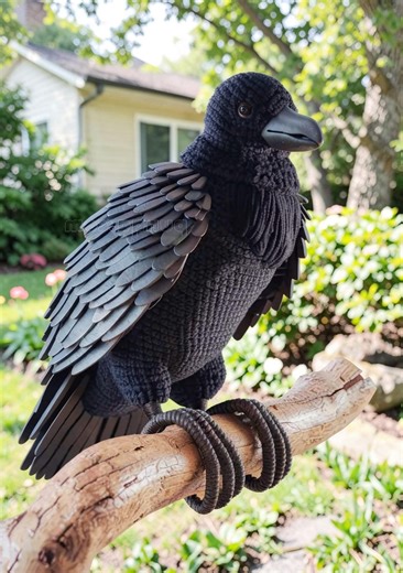 Realistic Raven Crochet Pattern PDF | Spooky Amigurumi Bird Toy DIY (digital Download) - Etsy