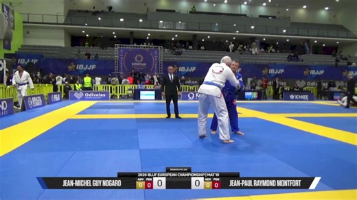 Jean-Paul Raymond Montfort vs Jean-Michel Guy Nogaro 2026 European Jiu-Jitsu IBJJF Championship